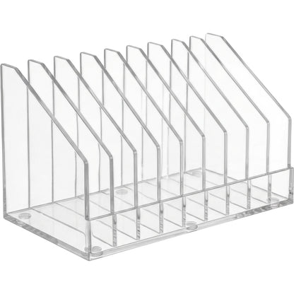 Comfoa Clear Acrylic Vertical Makeup Palette Organizer 10 Slots - Product view
