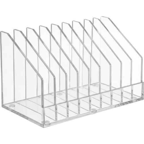 Comfoa Clear Acrylic Vertical Makeup Palette Organizer 10 Slots - Product view
